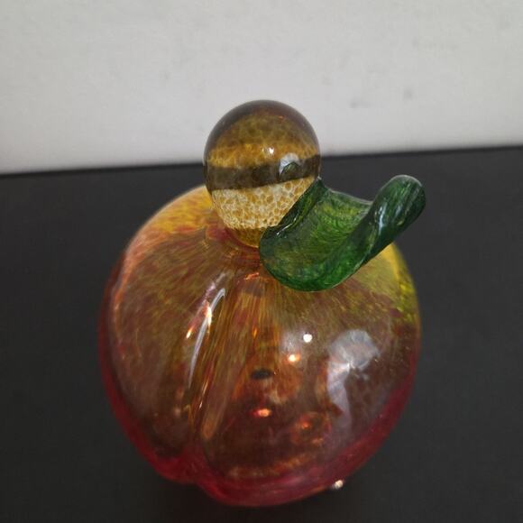 Plow And Hearth Glass Pear Fruit Fly Trap Footed Art Glass - Picture 4 of 6